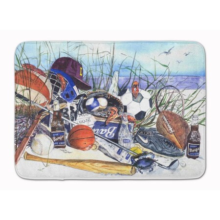 Carolines Treasures Sports on the Beach Machine Washable Memory Foam Mat 1011RUG